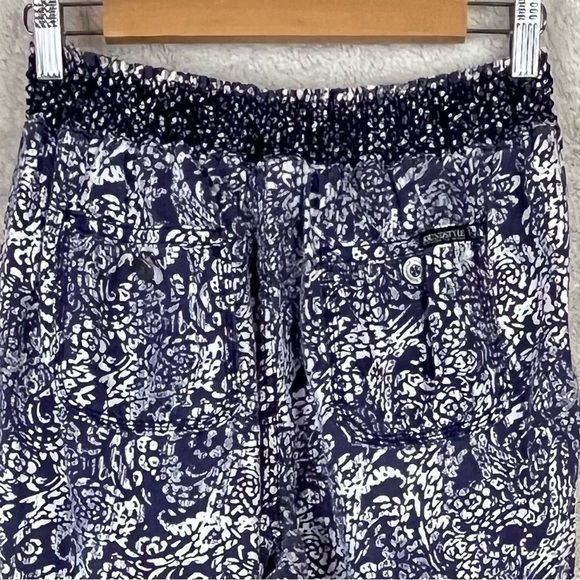 Linen Pull-On Pants Size Large Blue Batik by Sound/Style - Picture 5 of 11